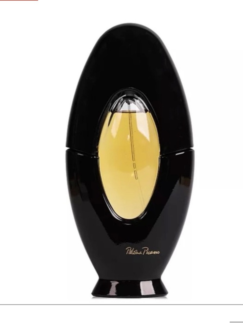 Paloma Picasso Black and Gold-tone Oval Decorative Perfume Bottle Accent